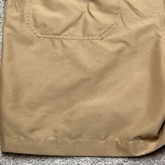 Patagonia Shorts Womens 12 Tan Beige Zip Snap Closure Hiking Lightweight Active - Picture 10 of 12